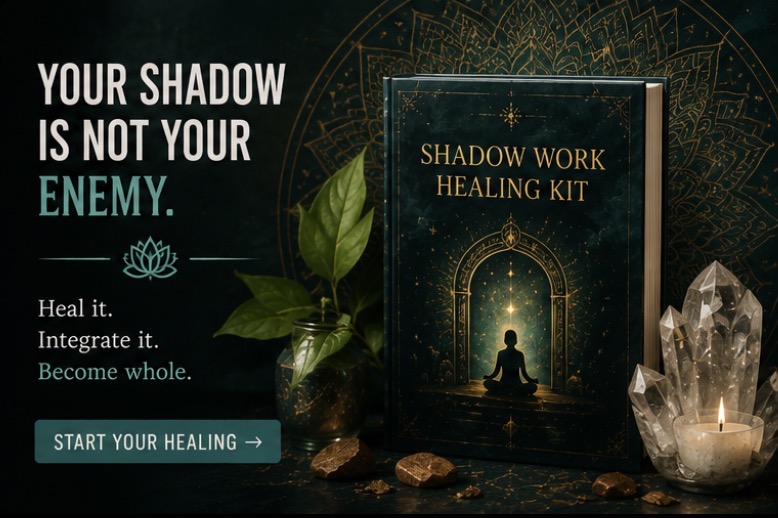 Shadow Work article image showing the inner work of meeting hidden emotions, healing patterns, and handling what comes up without overwhelm.